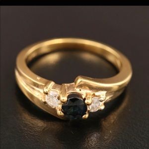 Sapphire and Diamond Ring